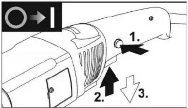 Flex STE 18-3 130 - Pornirea și oprirea sculei electrice - 1