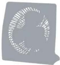 Abstract geometric shape with radial lines, no text or symbols present