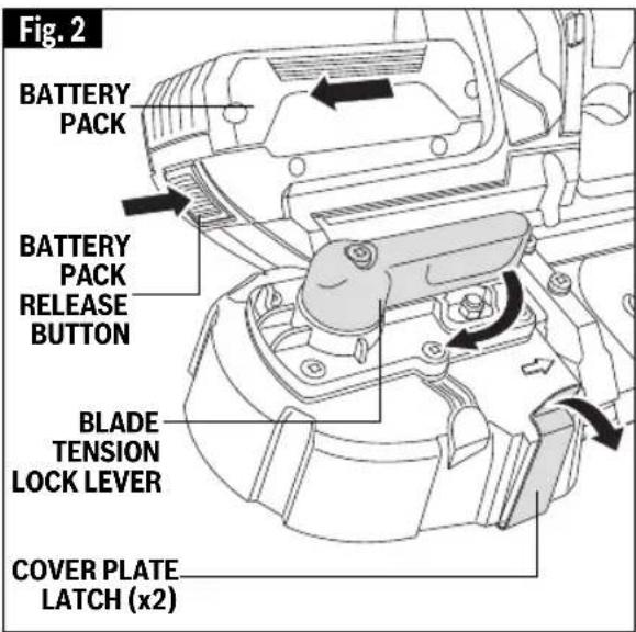 BOSCH GCB 18V-2 Professional - ▶ Removing Blade - 1
