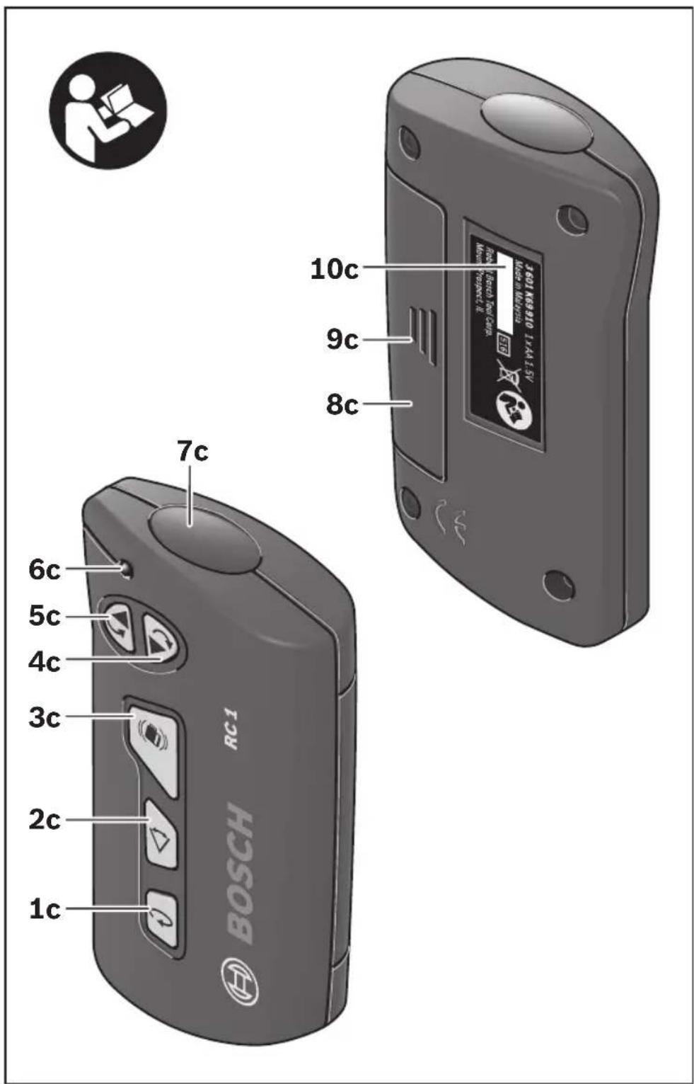 BOSCH GRL1000-20HV Professional - RC1 Remote Control - 1