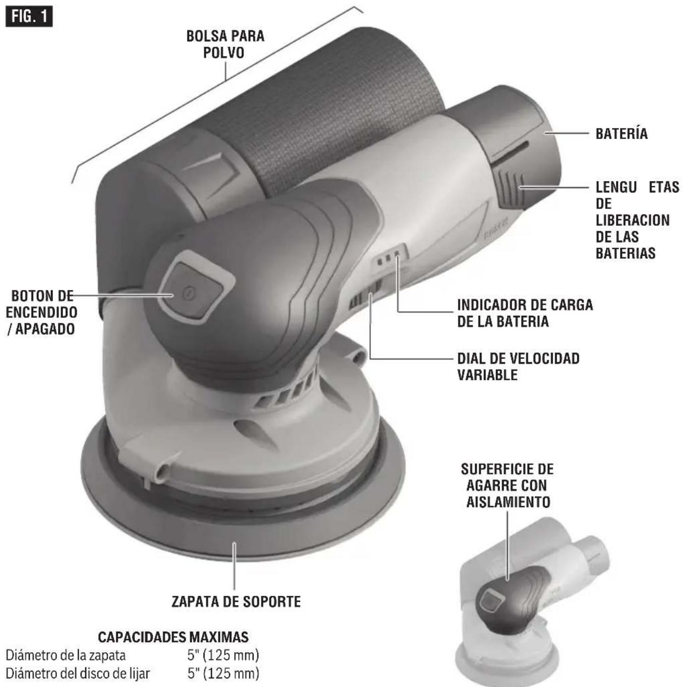 BOSCH GEX12V-5 Professional - ADVERTENCIA - 1