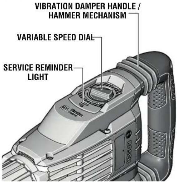 BOSCH DH1020VC Professional - VARIABLE SPEED DIAL - 1