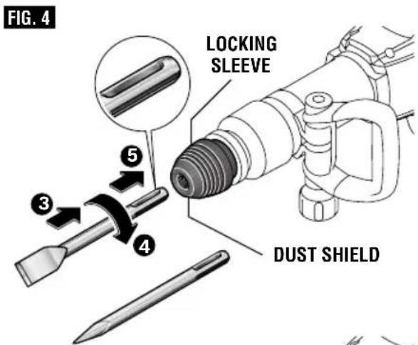 BOSCH DH1020VC Professional - REMOVING ACCESSORIES - 1
