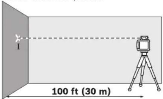 BOSCH GRL 2000-40 H Professional - Checking the Leveling Accuracy in the Horizontal Position - 1