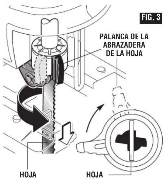 BOSCH JS120 Professional - REAJUSTE DE LA ABRAZADERA DE LA HOJA: Hay dos situaciones en las cuales es necesario reajustar la abrazadera de la hoja: - 2