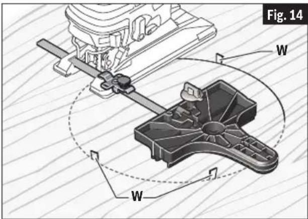 BOSCH JS120 Professional - CIRCLE-CUTTING TIPS: - 1
