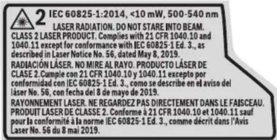 BOSCH GLL50-40G Professional - WARNING - 1