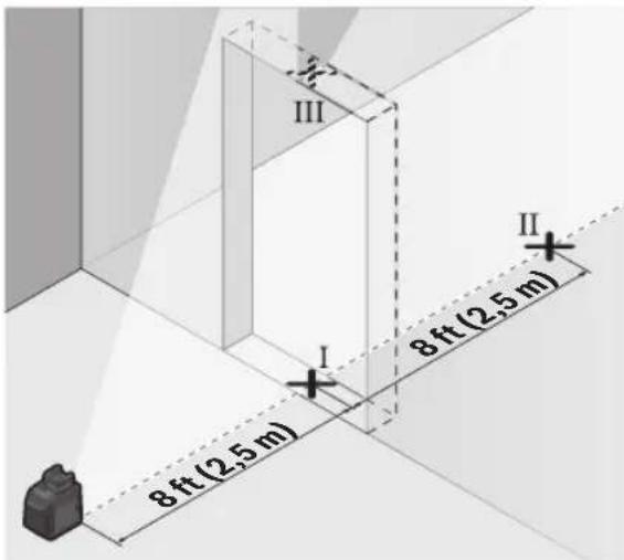 BOSCH GLL50-40G Professional - Comprobación de la precisión de nivelación de la línea vertical - 1