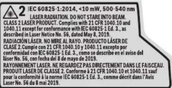 BOSCH GLL50-40G Professional - AVERTISSEMENT - 2