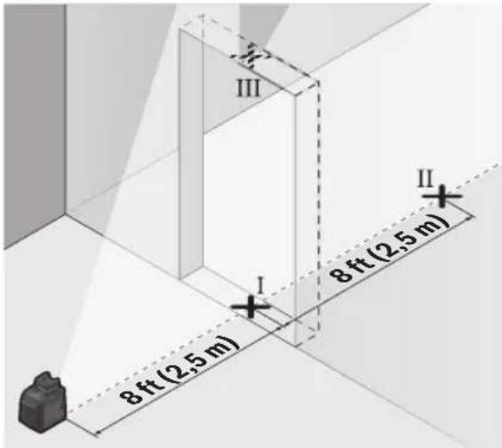 BOSCH GLL50-40G Professional - Checking the Leveling Accuracy of the Vertical Line - 1