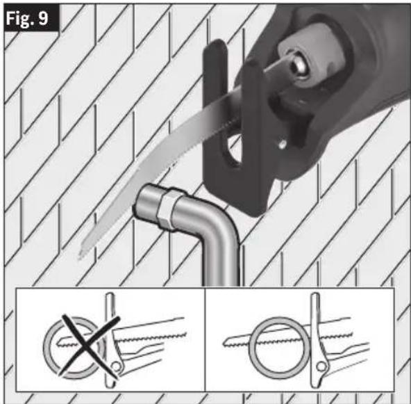 BOSCH GSA18V-110 Professional - Consejos para aserrar - 1