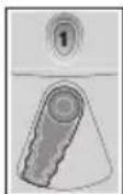 BOSCH CRS180 Professional - Stroke speed selector switch - left: - 1