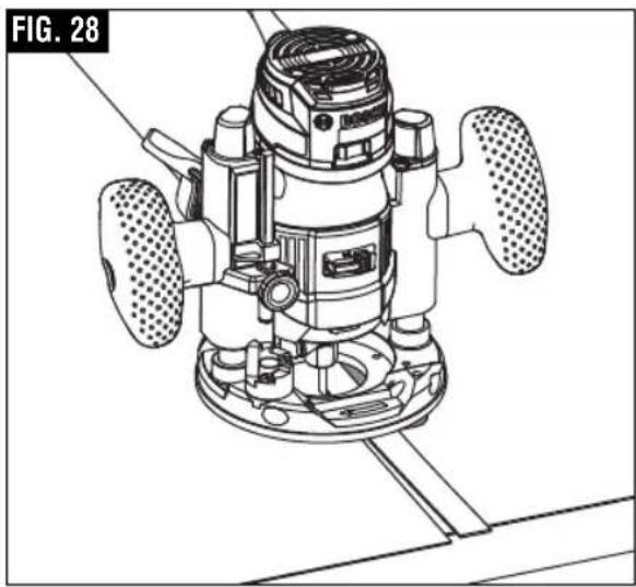 BOSCH GKF125CE Professional - ▼ FRONT-TO-BACK ADJUSTMENT - 1