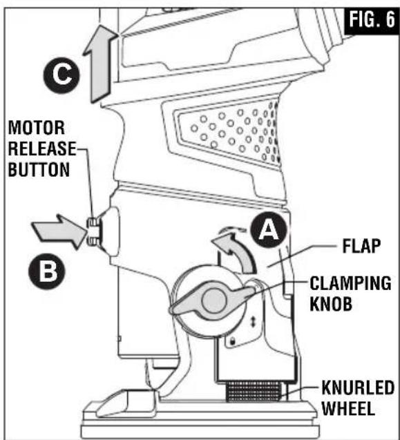 BOSCH GKF125CE Professional - ▶ Removing Motor from PR101 Fixed Base - 2