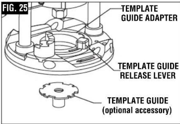 BOSCH GKF125CE Professional - ▼ INSTALLING TEMPLATE GUIDE ADAPTER - 1