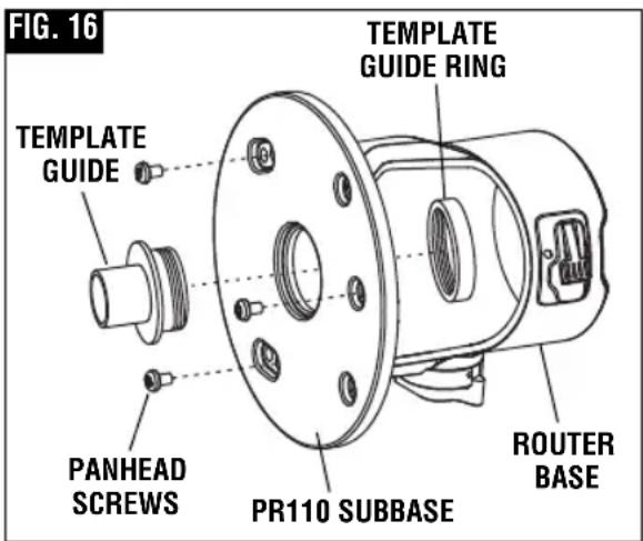 BOSCH GKF125CE Professional - ▼ PR110 ATTACHMENT ROUND SUBBASE OF THREADED TEMPLATE GUIDE (Fig. 16) - 1