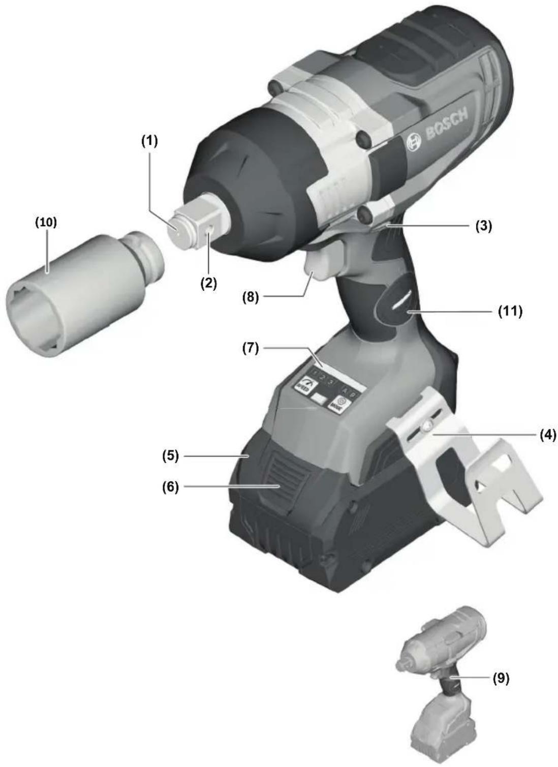 BOSCH GDS18V-1180CB28 Professional - Getting to Know Your Product - 1