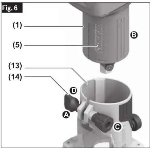 BOSCH GLF18V-25 Professional - Installing the Trim Router to the Fixed Base - 2