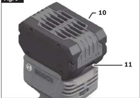 BOSCH GLF18V-25 Professional - To Remove the Battery Pack - 3