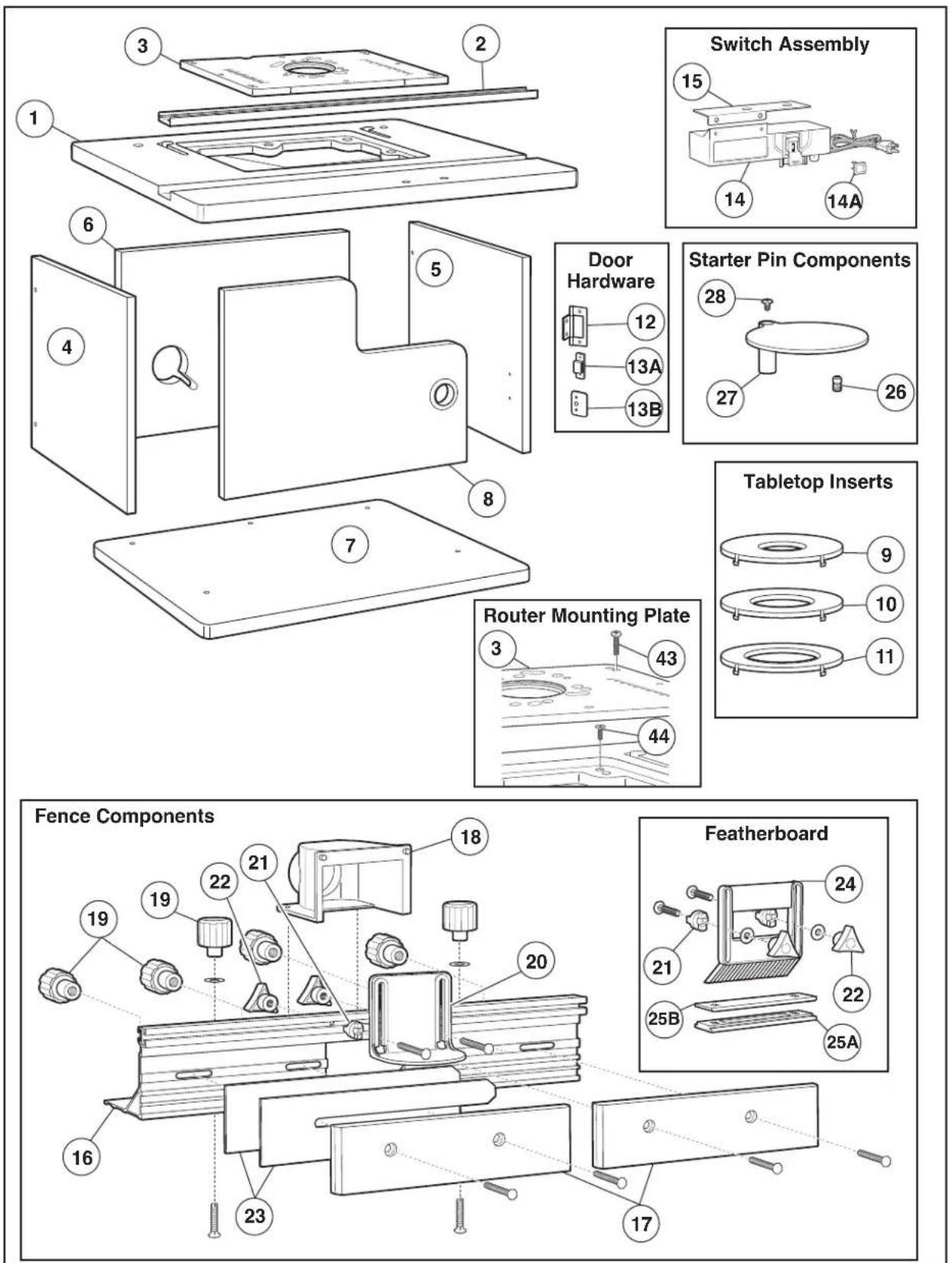 BOSCH RA1171 Professional - Parts List - 1