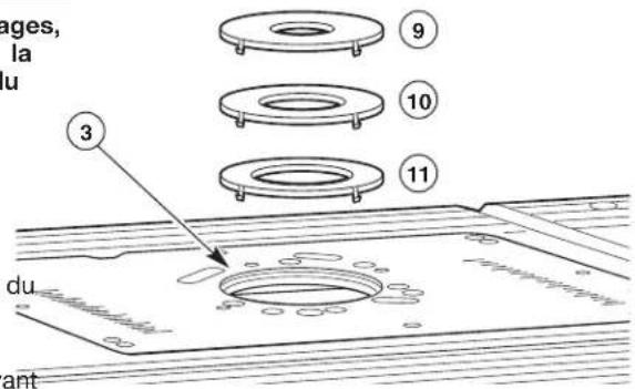 BOSCH RA1171 Professional - BAGUES D'INSERTION DU DESSUS DE LA TABLE (Fig. 16) - 1
