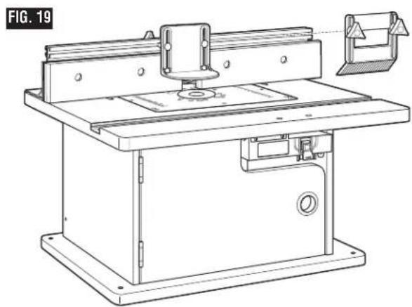 BOSCH RA1171 Professional - Tabla de biselado sobre la mesa (Fig. 20) - 2