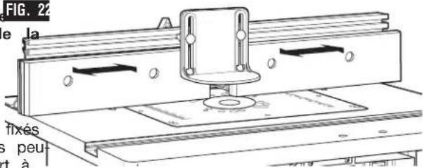 BOSCH RA1171 Professional - RÉGLAGE DU PAREMENT DU GUIDE (Fig. 22) - 1