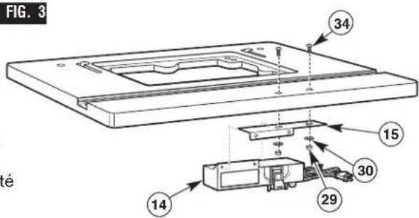 BOSCH RA1171 Professional - FIXEZ L'INTERRUPTEUR SUR LE DESSUS DE LA TABLE (Fig. 3) - 1