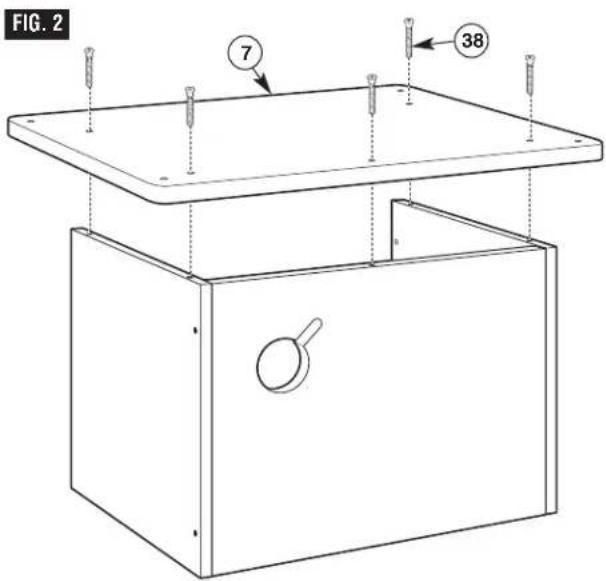 BOSCH RA1171 Professional - ATTACHING THE BASE (Fig. 2) - 1