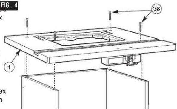 BOSCH RA1171 Professional - FIXEZ LE DESSUS DE LA TABLE (Fig. 4) - 1