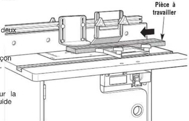 BOSCH RA1171 Professional - Assurez-vous que le guide et le garde ne peuvent entrer en - 2