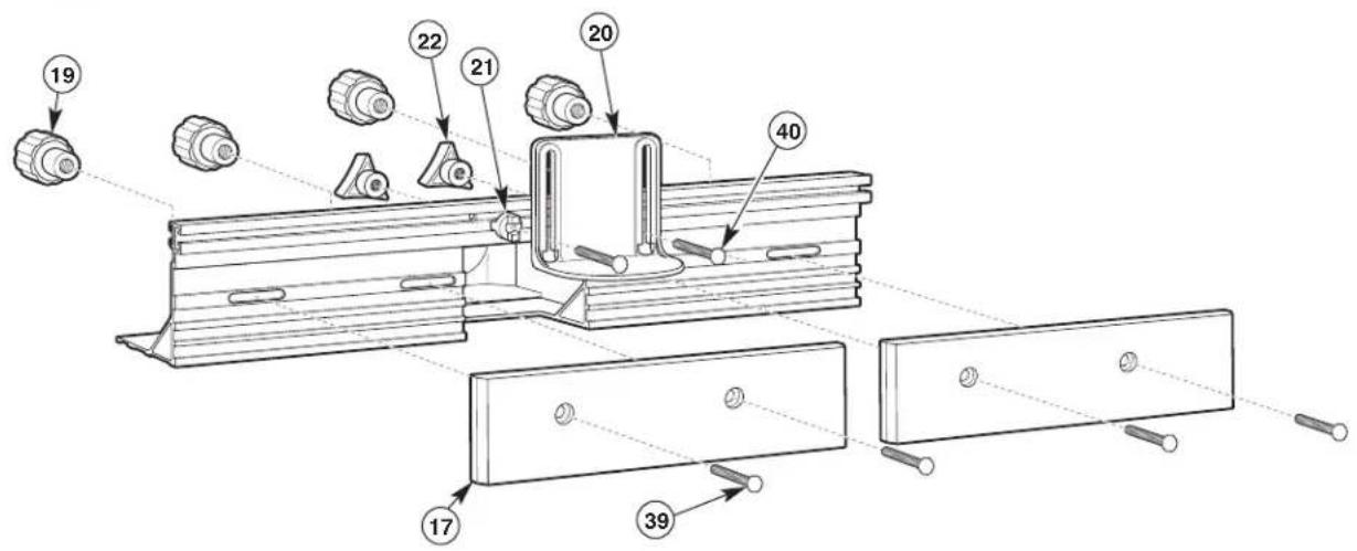 BOSCH RA1171 Professional - ASSEMBLING THE FENCE (Figs. 8 and 9) - 3