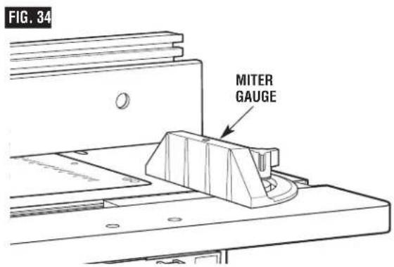 BOSCH RA1171 Professional - USING A MITER GAUGE (not supplied) - 1