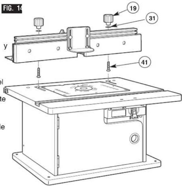 BOSCH RA1171 Professional - CÓMO SUJETAR LA GUÍA A LA MESA (Fig. 14) - 1