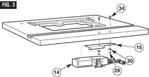 BOSCH RA1171 Professional - ATTACHING THE SWITCH TO THE TABLETOP (Fig. 3) - 1