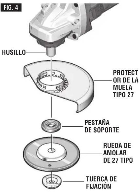 BOSCH GWS10-45DE Professional - ENSAMBLAJE DE LA RUEDA DE AMOLAR DE DISCO - 2