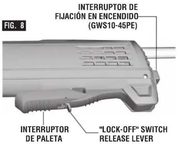BOSCH GWS10-45DE Professional - INTERRUPTOR DE PALETA (FIG. 8) - 2