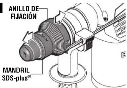 BOSCH RH432VCQ Professional - COLOCACIÓN DEL MANDRIL DE 3 MORDAZAS (No incluida, disponible como accesorio) - 1