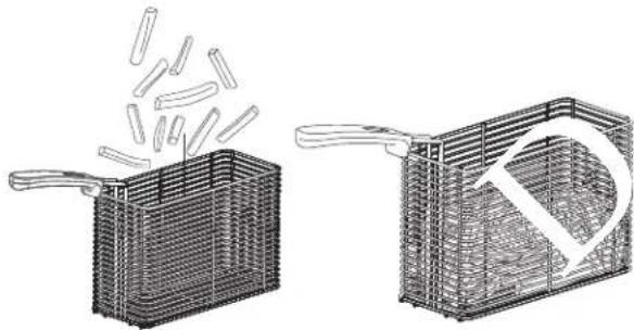 Vollrath FFA8130 - Place food into the basket(s). - 1