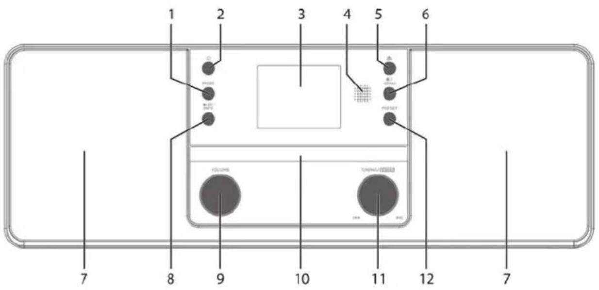 TECHNISAT DigitRadio 372 CD BT - Ansicht von vorne - 1