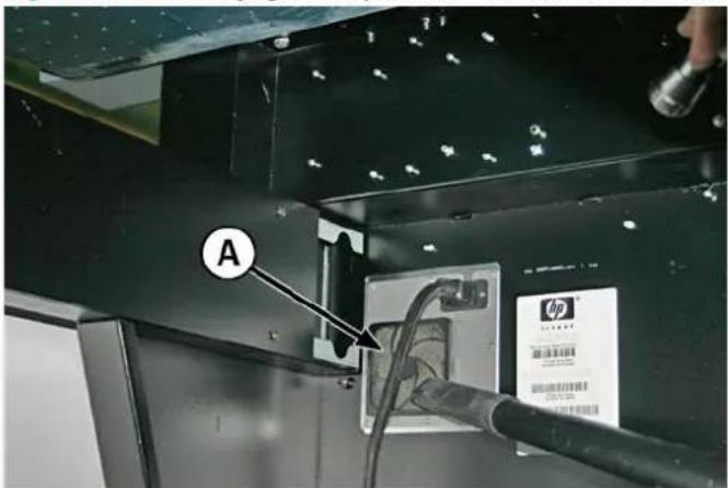 HP Scitex FB750 - Nettoyer les filtres du boîtier électronique - 2
