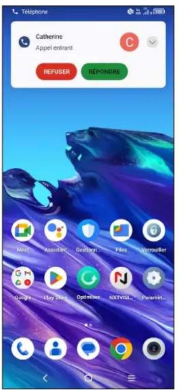 TCL 40 XE 5G - Comment accepter ou rejeter un appel entrant - 1