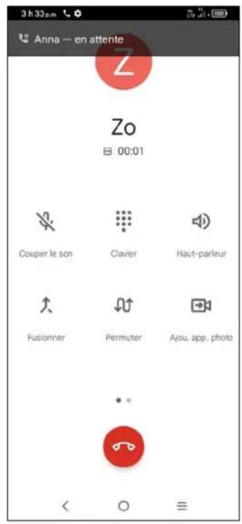 TCL 40 XE 5G - Fonctions utilisables en cours d'appel - 2