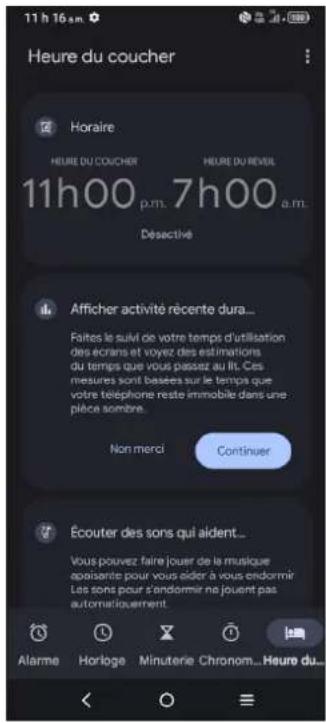 TCL 40 XE 5G - Heure du coucher - 1