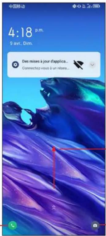 TCL 40 XE 5G - Glissez pour déverrouiller l'écran - 1