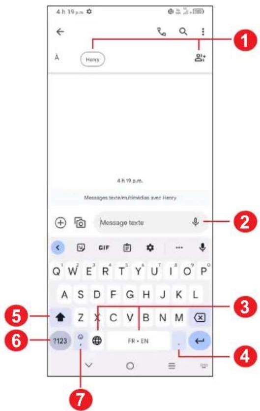 TCL 40 XE 5G - Clavier Android - 1
