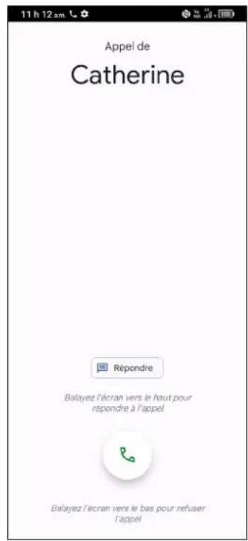 TCL 40 XE 5G - Comment accepter ou rejeter un appel entrant - 2