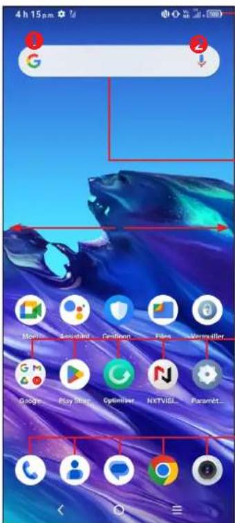 TCL 40 XE 5G - Écran d'accueil - 1