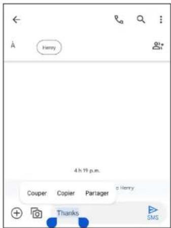 TCL 40 XE 5G - Modification du texte - 1