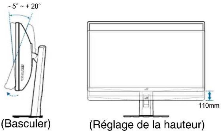 ASUS ROG Strix XG27JCG - Réglage du moniteur - 1